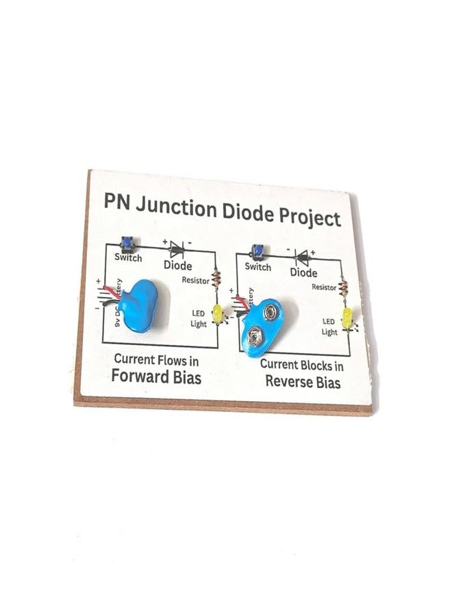 ESPtronics مجموعة أدوات مشروع علمي فيزيائي جاهزة من ESPtronics، تتضمن نموذجًا عمليًا لثنائي الوصلة PN، للانحياز الأمامي والعكسي، مناسبة لطلاب الصف الثاني عشر. - Image 4
